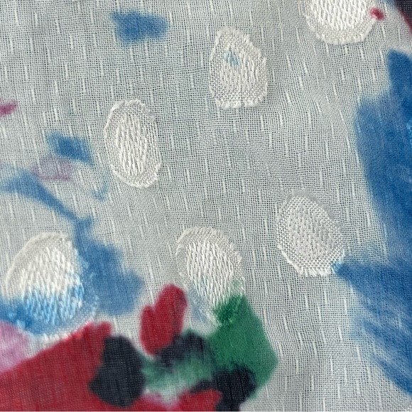 Elegant Multicolor Puff Sleeve Dress - Picture 12 of 16